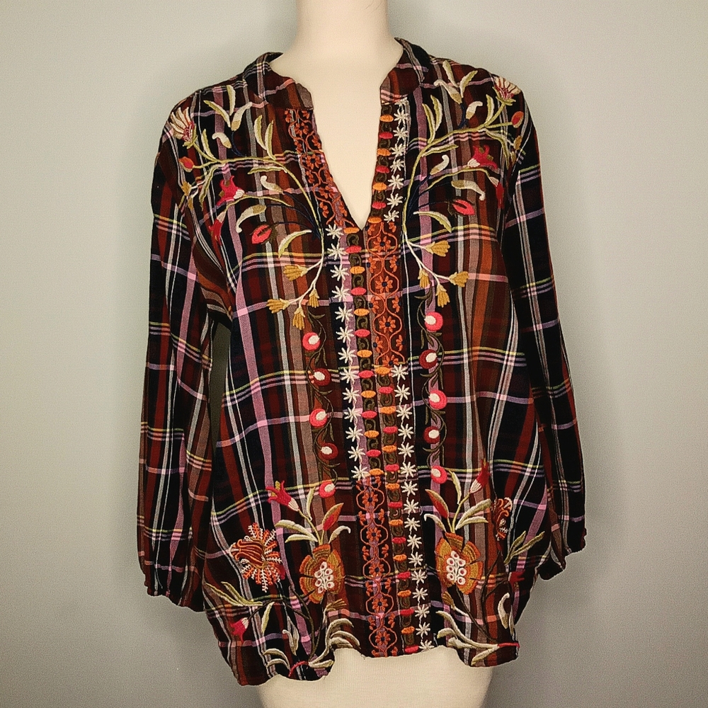 Johnny Was "Rosalva" Blouse NWT